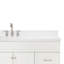 Meuble-lavabo simple autoportant de 67 po avec plateau en quartz blanc Hamlet-93068153