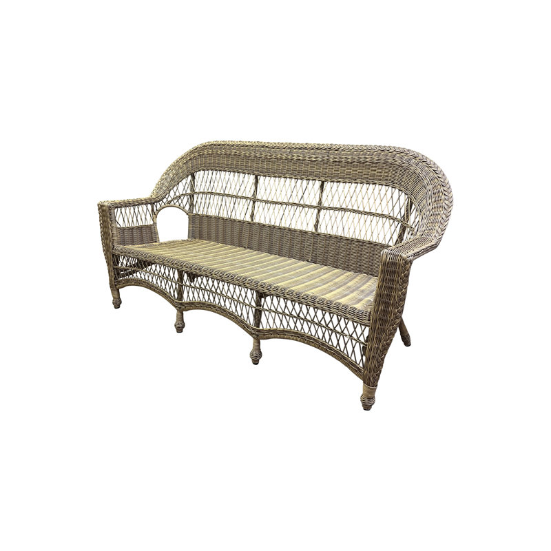 Camacho Outdoor Sofa, No, Brown Frame Only