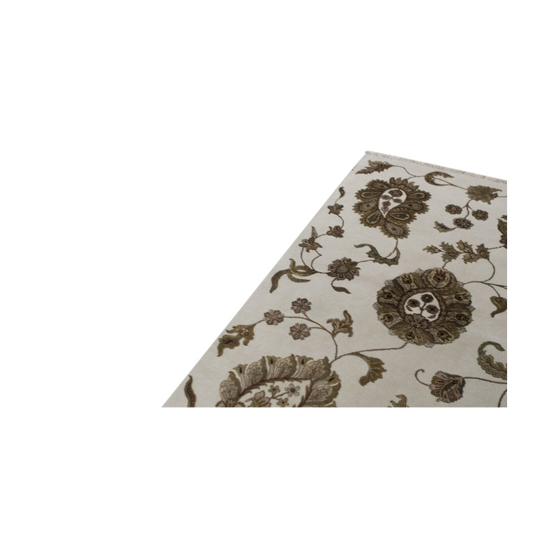 Wool Floral Area Rug
