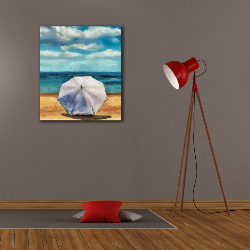 Toile épique Graffiti «Beach Umbrella 2» par Alonzo Saunders, 26 po x 30 po, H 30 po x l 26 po
