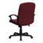 Mid-Back Fabric Executive Swivel Office Chair with Nylon Arms-2086739750