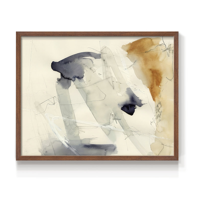 «Marking Moments I», reproduction encadrée, H 22 po x l 28 po, Noyer