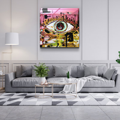 Superbe peinture décorative en verre trempé de 19,7 po x 19,7 po | 100% verre trempé, épaisseur: 0,16 pouce | Impression UV pour des couleurs éclatantes | Parfait pour la décoration intérieure, le salon ou le bureau