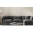 112" L Shaped Modern Sofa Modular Sectional Cloud Couch With Ottoman, 4-Seat Chenille Deep Seat Sofa With Pillow For Living Room-703610241