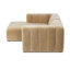 Curteria Upholstered Genuine Fur L-Shaped Sofa & Chaise-817314993-817314996