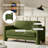 Werts 59.5" Modern Curved Chenille Loveseat Sofa-2035809731