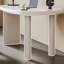 Bureaux blancs ovales en bois massif-108511069
