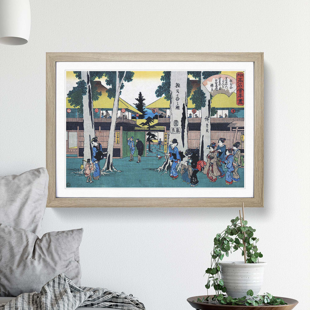 Zoshigaya No Zu by Utagawa Hiroshige - Picture Frame Painting
