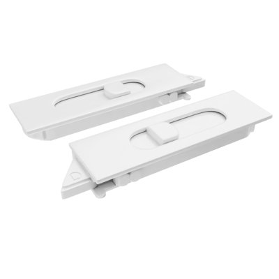Silver Line Snap-In Tilt Latch 85 Series, ensemble de gauche et de droite, blanc