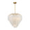 Boa 6-Light Chandelier in Warm Brass by Breegan Jane