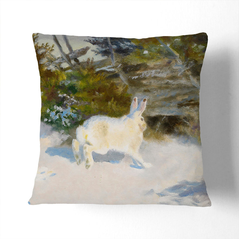 White Hare Vol.3 Scatter Cushion, 55cm H x 55cm W x 20cm D