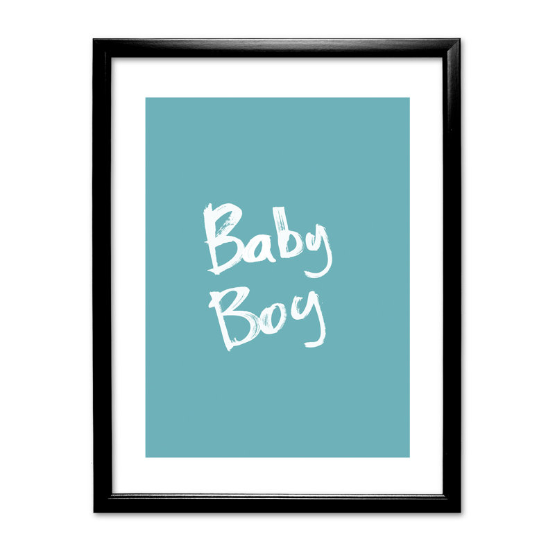 Single Picture Frame Print, Black