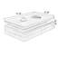 Table basse rectangulaire en bois manufacturé gris-1615180023