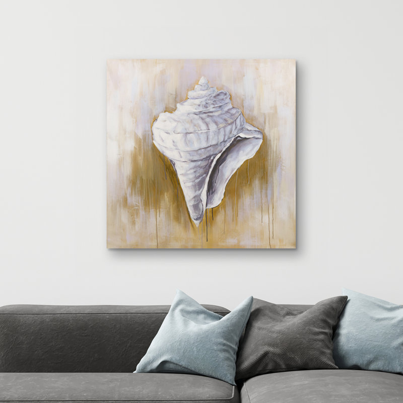 Conical shell - 32"x32" art on canvas