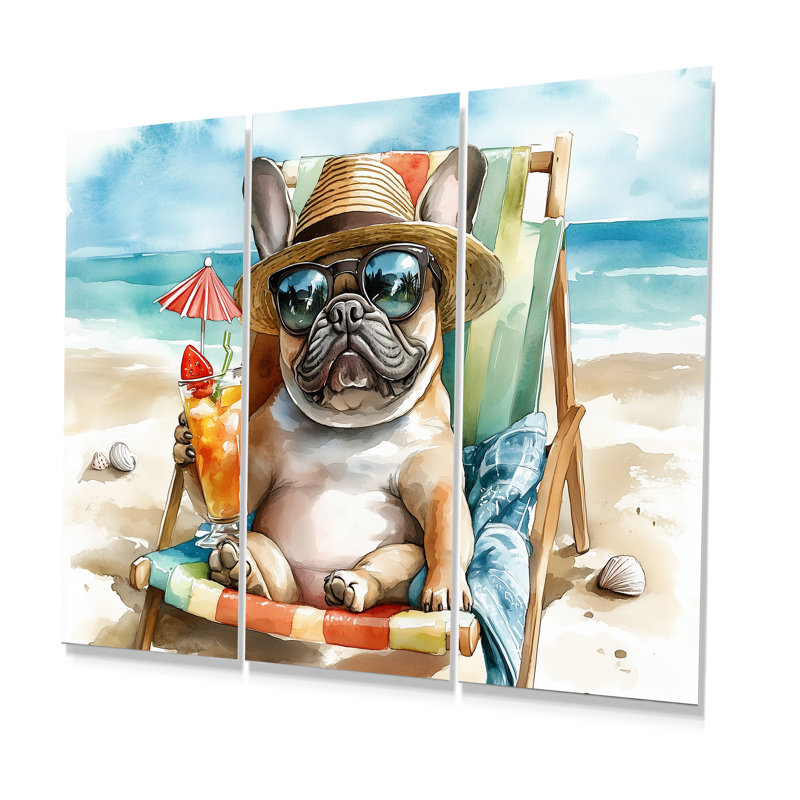 Sauve - ensemble d'art mural animaux côtiers, Métal métal, H 32 po x l 48 po x P 1 po