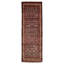 Tapis bleu marine noué à la main de conception unique 3 pi 3 po x 9 pi 7 po Andelz
