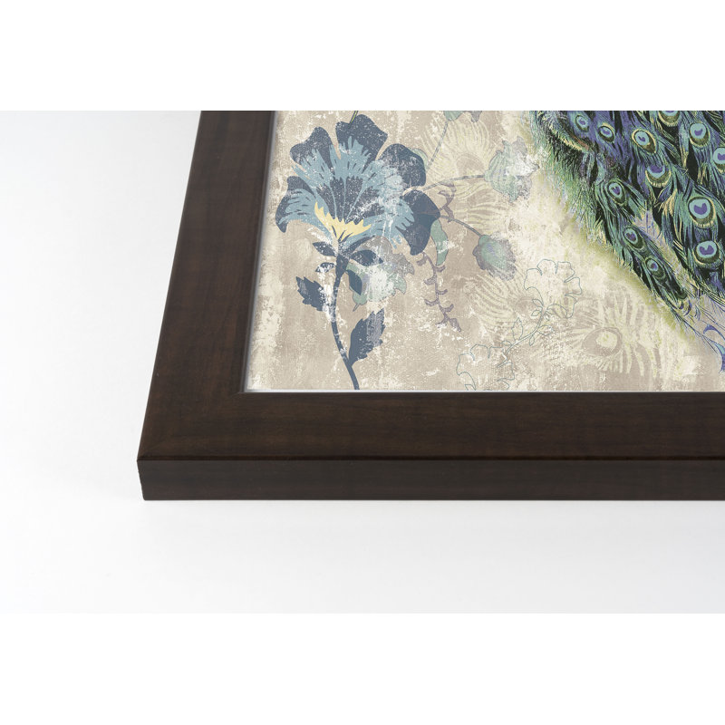 " Peacock On Brown "