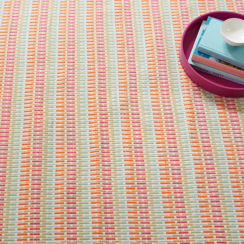 Candy Stripe Multi Handwoven Indoor/Outdoor Rug, Rectangle 2' x 3'