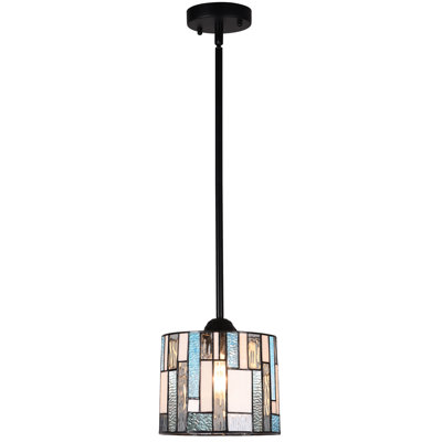 1 - Light Blue Kitchen Island Dome Pendant