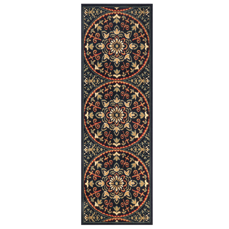 Tapis contemporain Nandita, Tapis de couloir 2 pi 7 po x 8 pi