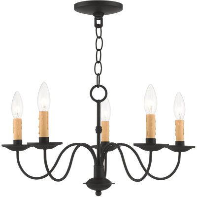 Lustre classique à 5 lumières de style bougie Ayash