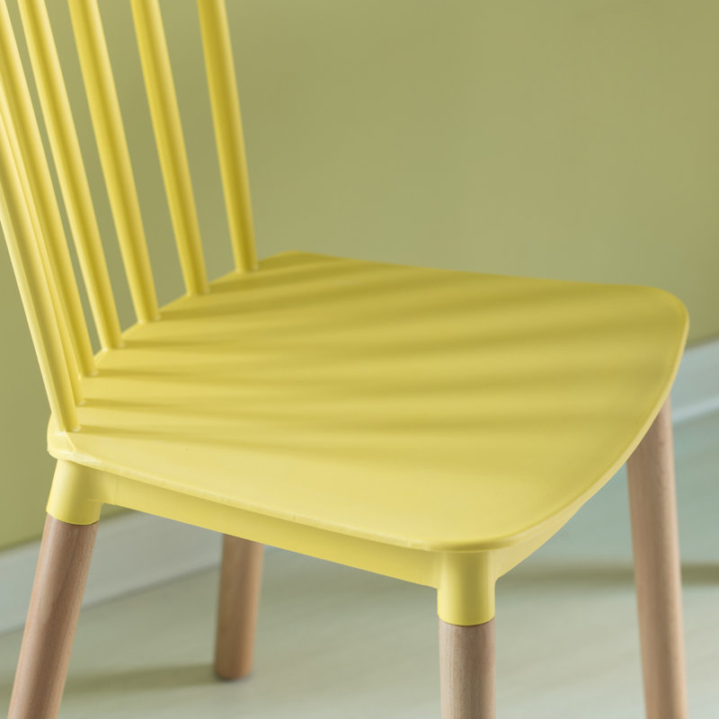 Barvick 18'' H Beech Side Chair, Yellow