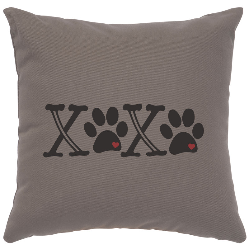 Coussin Wooded River Image - Xoxo - Coton chrome, Gris