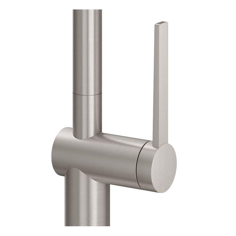 Pull-Down Prep/Bar Faucet With Button Sprayer, Satin Nickel