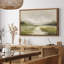 «Soft Green Valley and River Mist Abstract Landscape», reproduction d'art encadrée-297349707-297349717