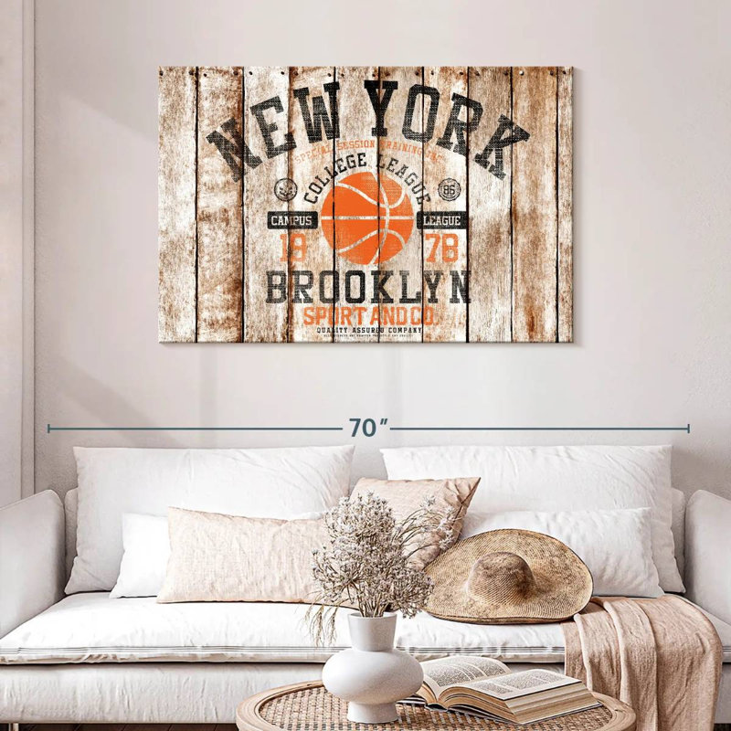 Ballon de basketball Sireci Brooklyn, H 30 po x l 45 po