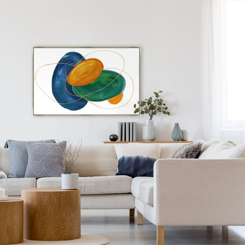 «Inviter I» par Ann Duffy, reproduction d'art sur toile, H 31,5 po x l 48,5 po x P 1,5 po, Image gel brossé