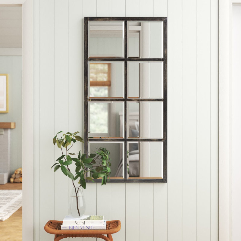 Miroir biseauté Mitchem, Bronze frotté à l'huile