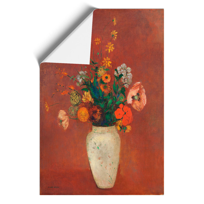 Vase of Flowers by Odilon Redon - Frameless Print, 59cm H x 42cm W x 0.1cm D