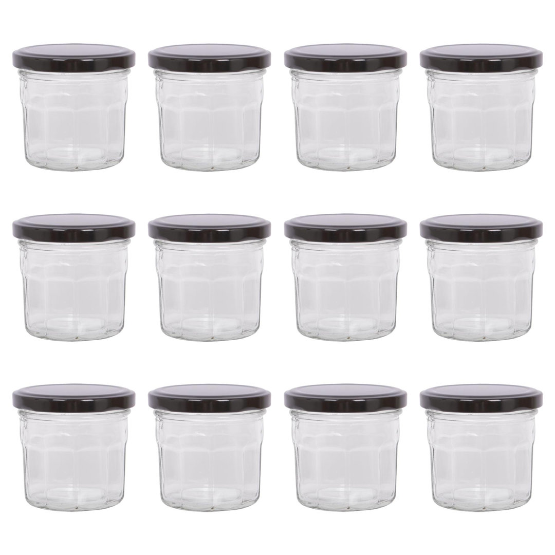 Glass Preserving Jars - Set of 12