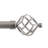 Exclusive Home Torch Curtain Rod and Coordinating Finial Set, Adjustable-437156240-437156253