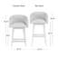Tabouret pivotant à hauteur réglable en bois et en tonneau Dorreen-527891945-527891949