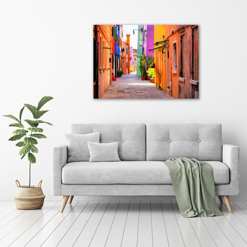 Colorful Streets - No Frame Print on Glass