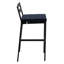 Tabouret de patio avec structure en aluminium thermolaqué et coussin amovible, collection Chelsea-106484837