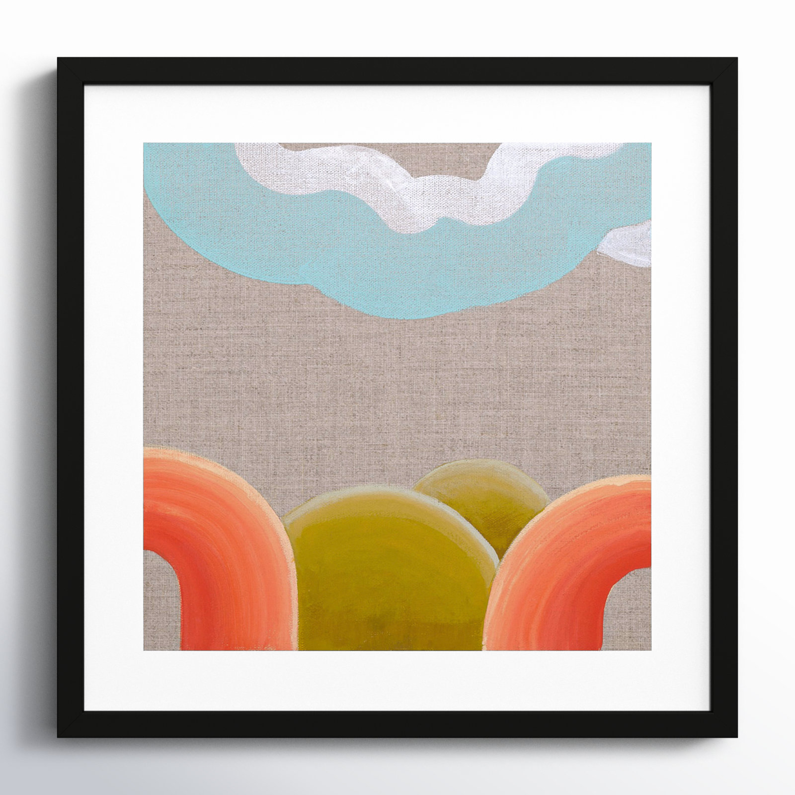 Sunrise 1 by Andrea Stokes, Black Framed, 44" W x 44" H