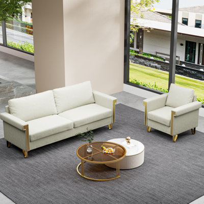 Velours et fauteuil - beige avec assise très profonde pour une détente de couleur blanc crème, coussins rembourrés de mousse