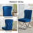 Tufted Velvet Upholstered Dining Chair with Silver Metal X-Legs-1998082135