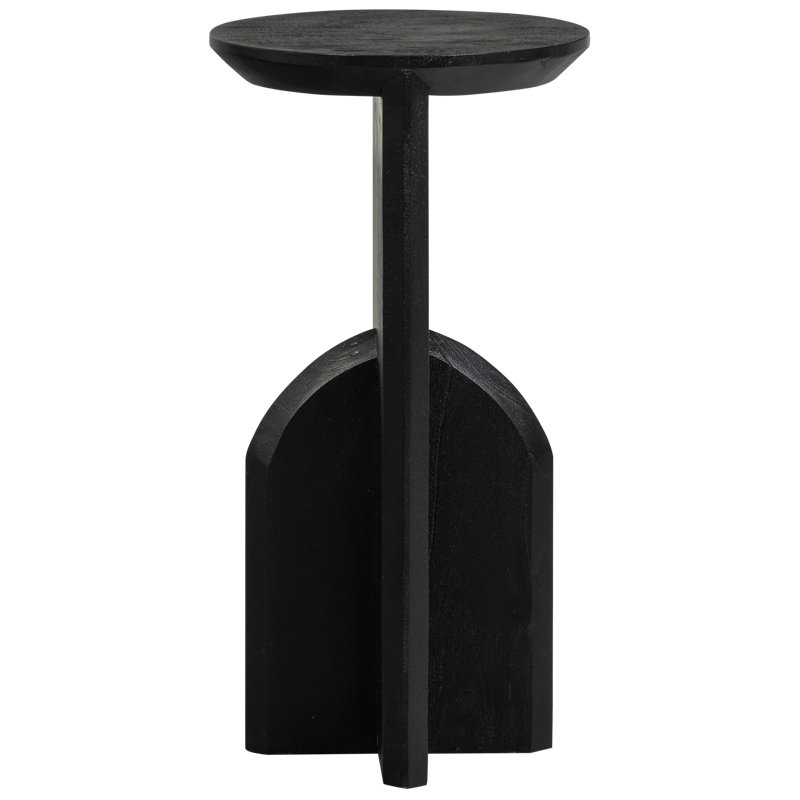 Kioni Solid Wood Pedestal End Table