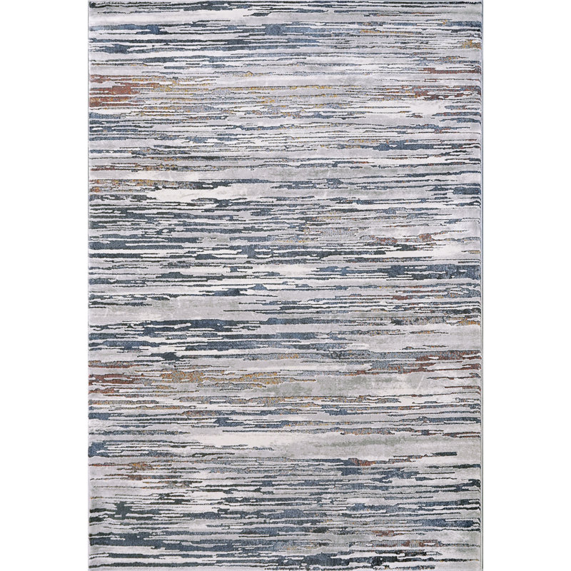 Abstract Indoor Rug, Rectangle 3'11" x 5'7"