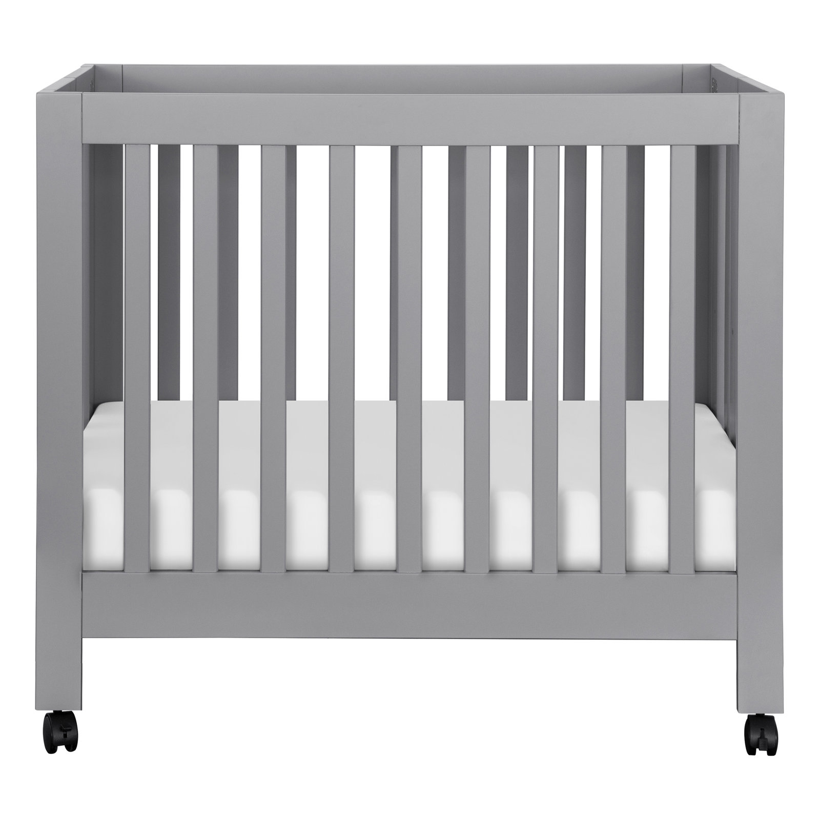 Origami Pine Foldable Portable Crib, Gray