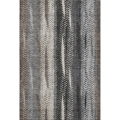 Premium Machine Washable Prisco Brown Rug