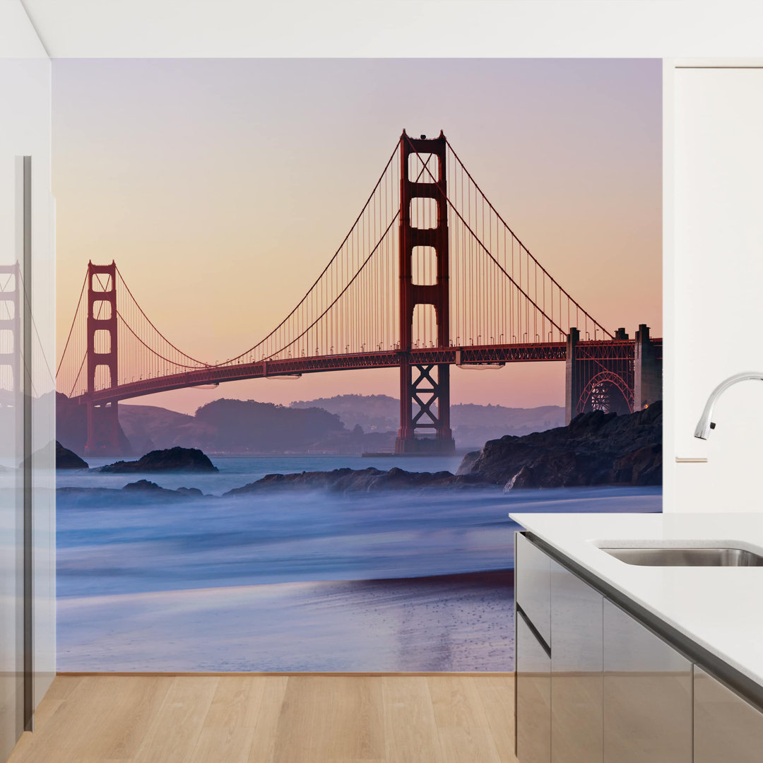 San Francisco Romance 1.92m x 1.92m Textured Matte Peel & Stick Wall Mural
