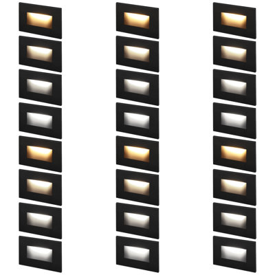 5CCT 120V LED Stair Lights Indoor Outdoor, 150LM 5%-100% Dimmable Aluminum Staircase Lights