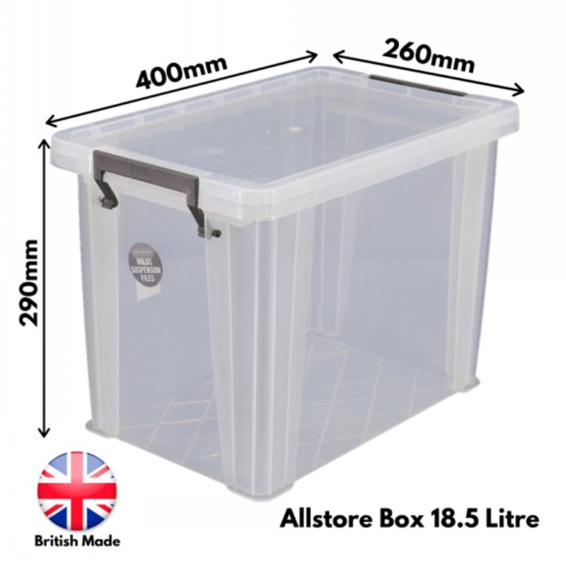 Whitefurze Plastic Storage Tub & Tote