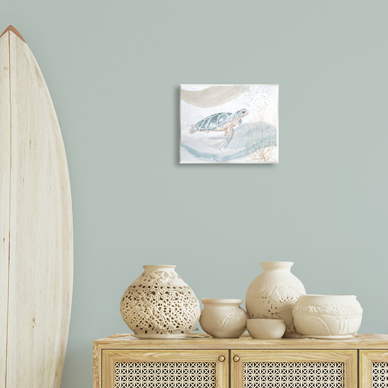 Tortue, aquarelle, art mural sur plaque par Patricia Pinto