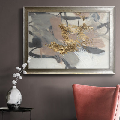 Toile encadrée de qualité supérieure Golden Blush II - prête à être accrochée